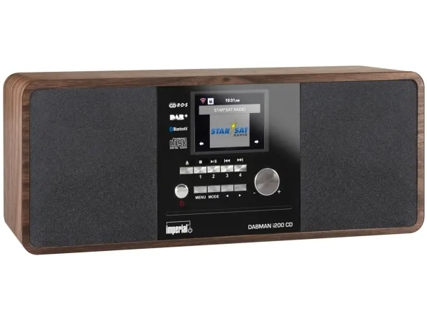 Imperial DABMAN i200 CD, Digital, DAB ,FM,UKW, Afspiller, CD, 20 W, 7,62 cm (3