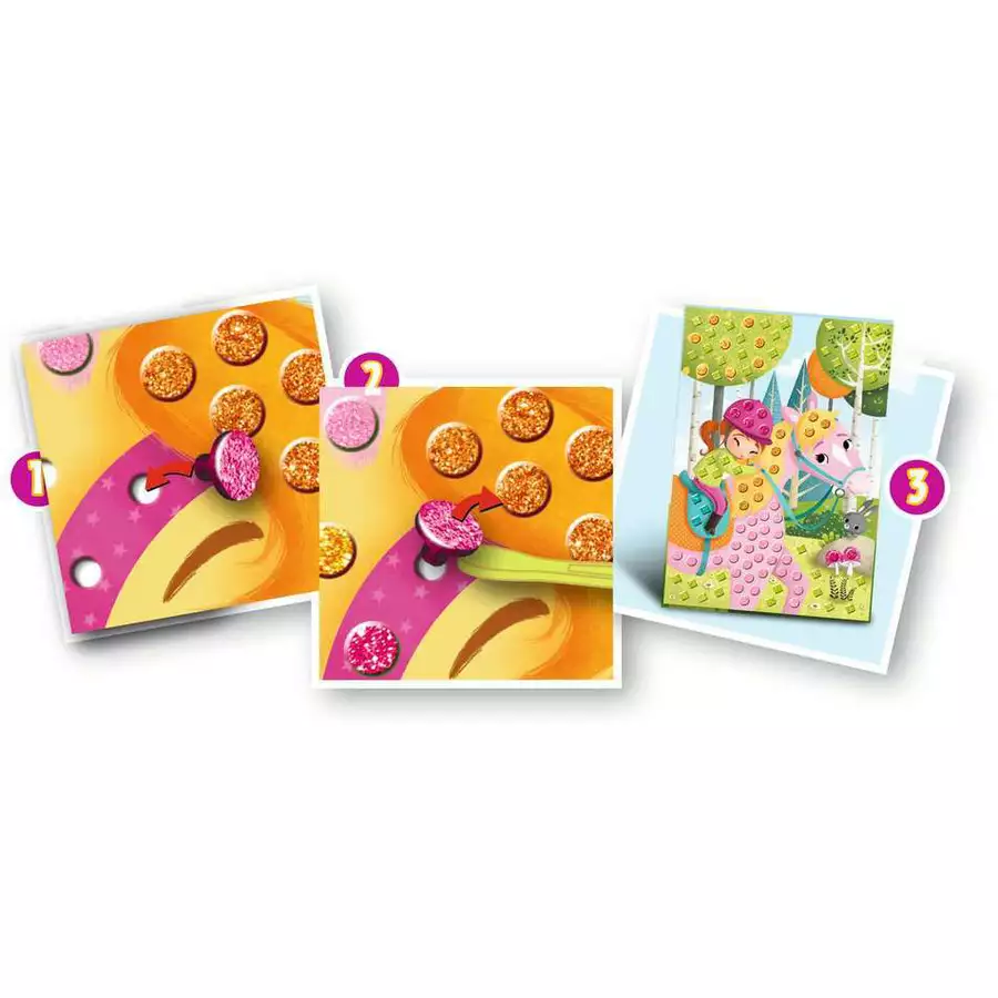 Ravensburger Mosaic Junior Horses bunt