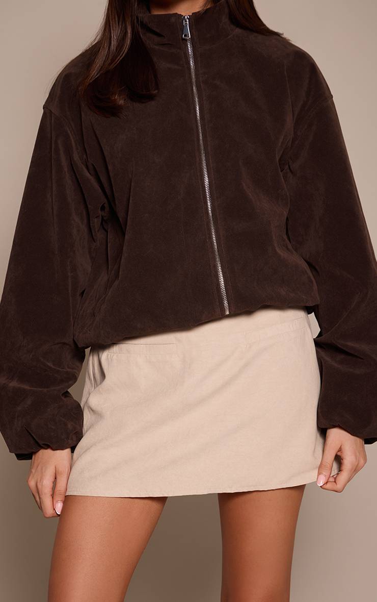 Sable Jupe-short En Peau De Pêche
