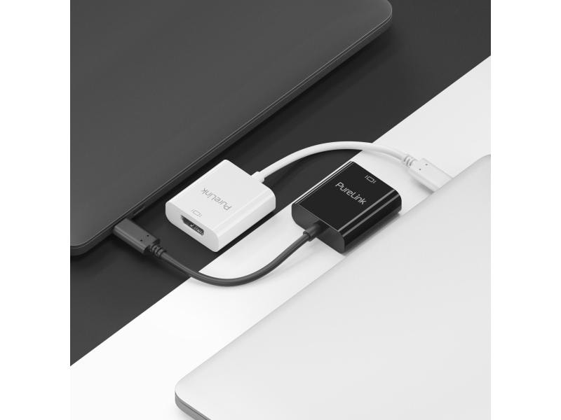 PureLink Adapter USB Type-C – HDMI 4K/60Hz, Schwarz, Premiu