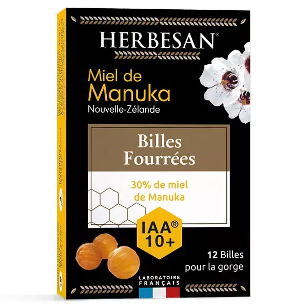 Bolas recheadas com mel de Manuka Herbesan IAA10+ 54g