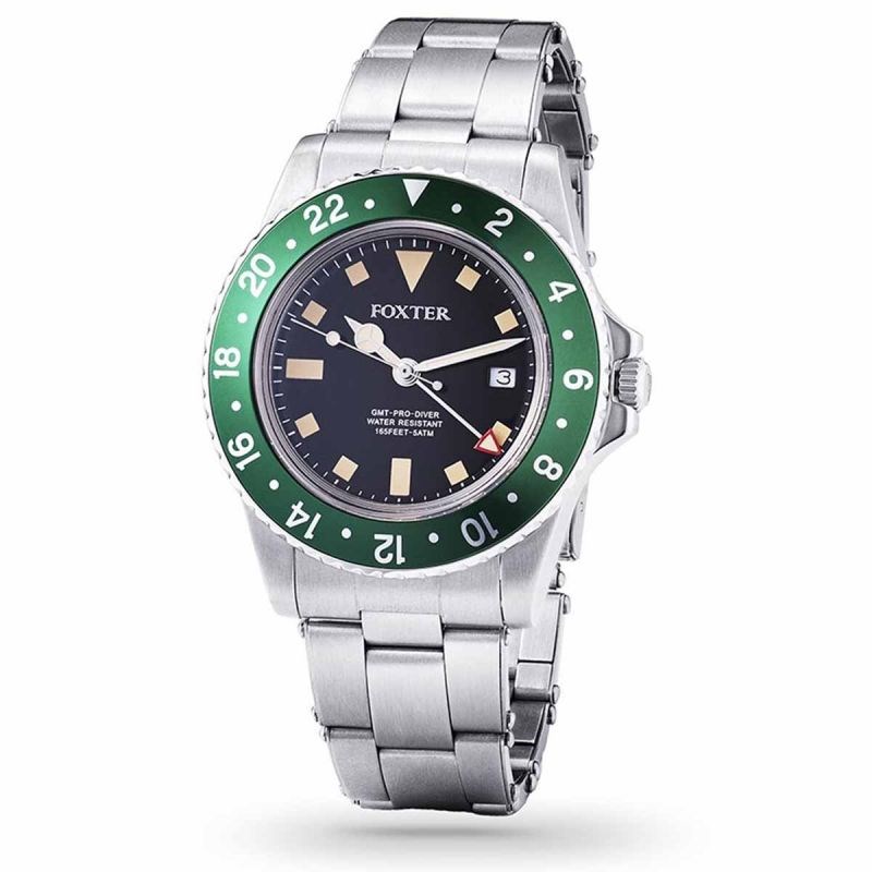 Montre Homme Foxter SIXTIES6 en acier argenté