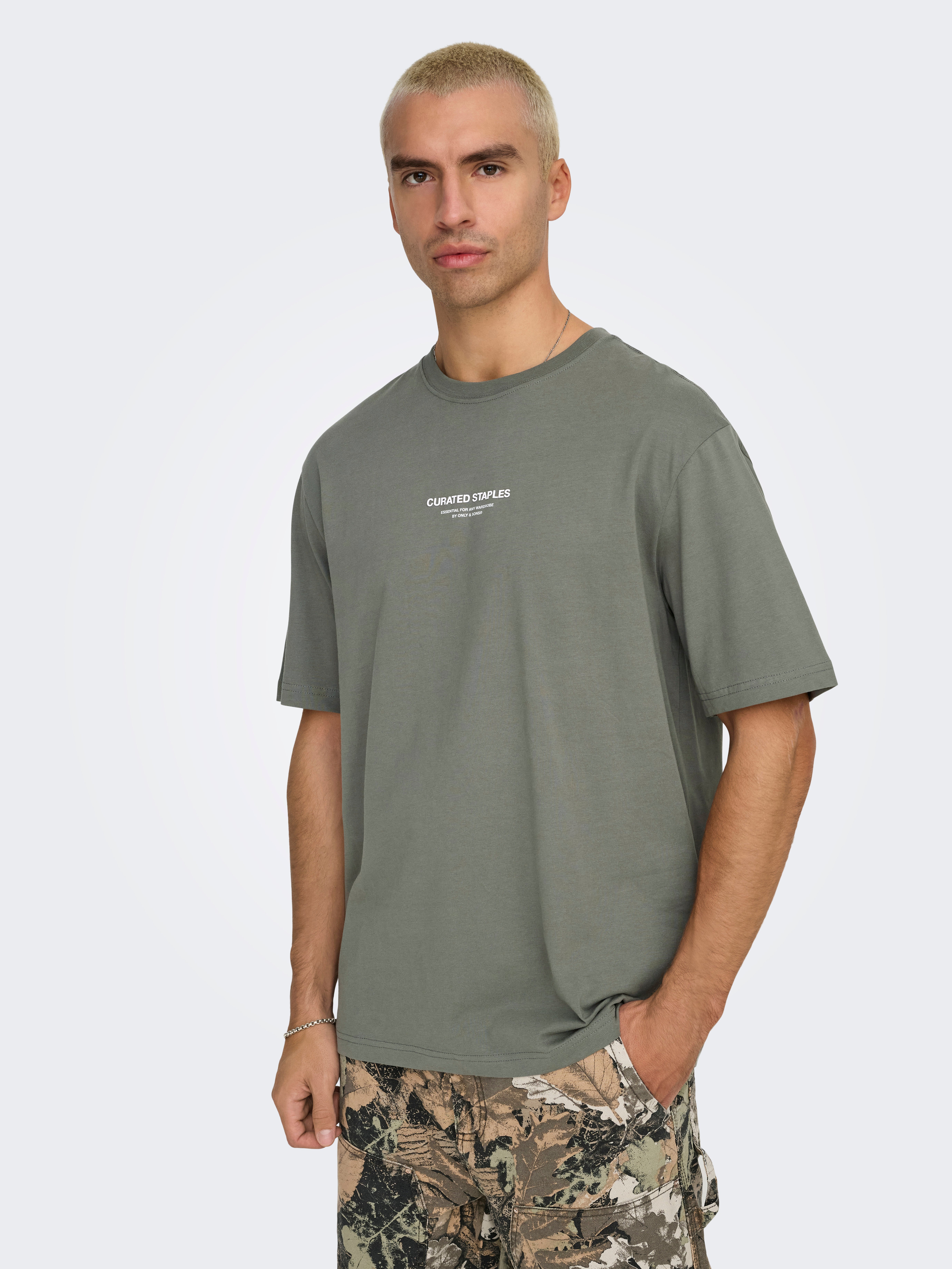 ONSCURATED T-shirt Castor Gray