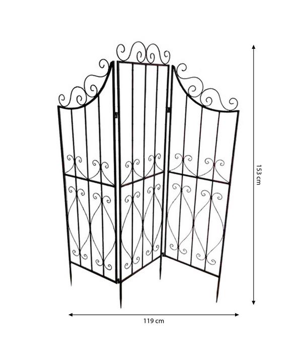 Dehner Metallparavent Antik