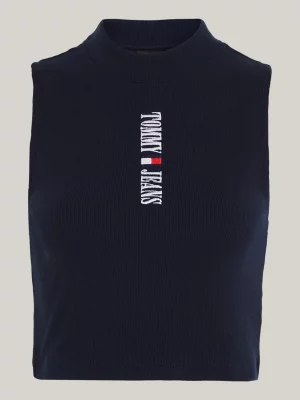 Regata cropped com logo de arquivo