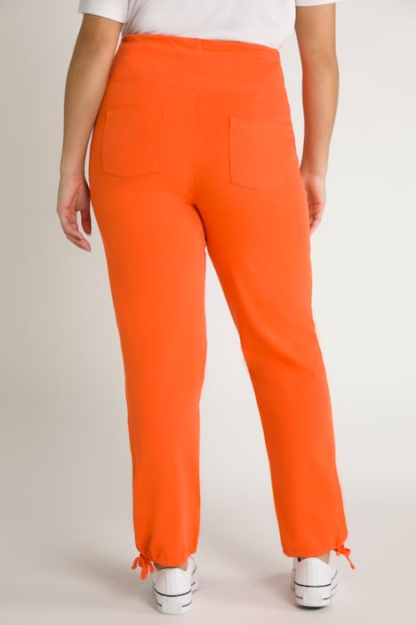 Bellieva-Sweatpants, extrabreiter Bund, Biobaumwolle
