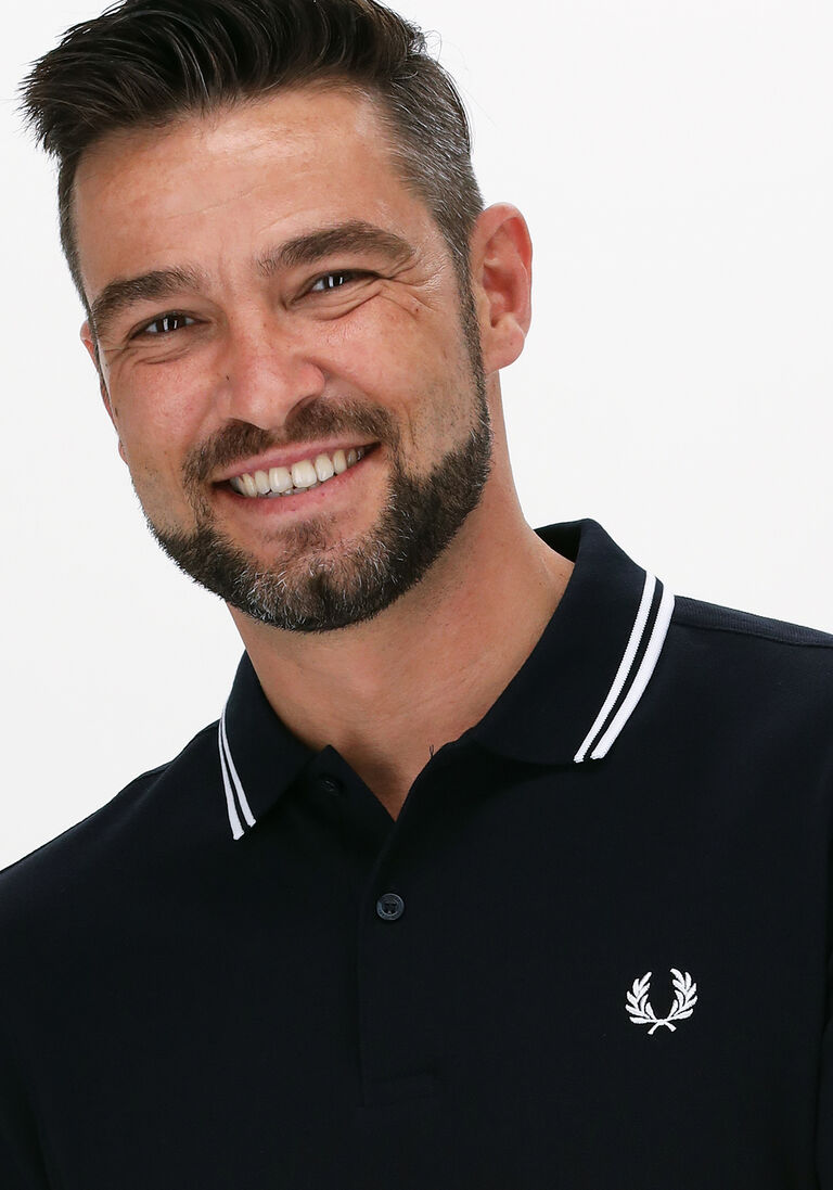 FRED PERRY donkerblauwe fred perry polo twin tipped fred perry shirt