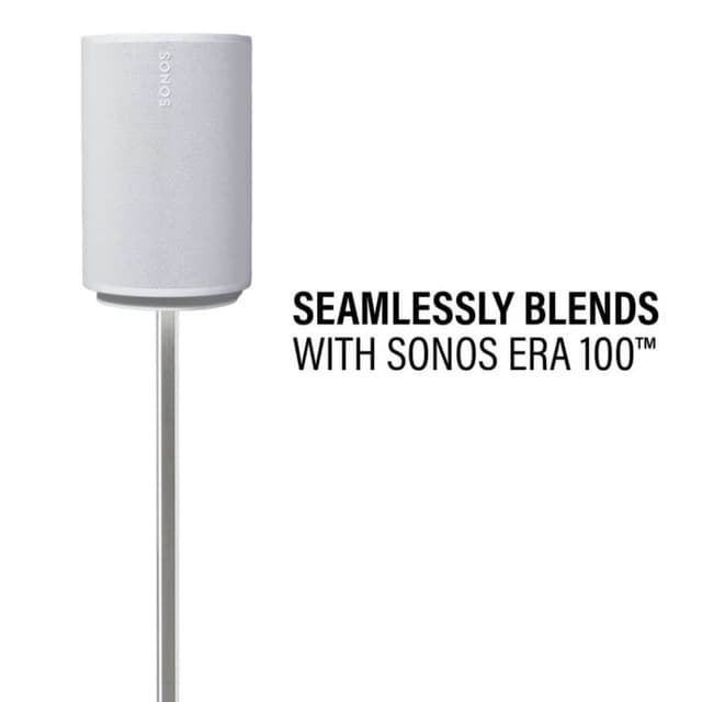 SANUS Gulvstander Justerbar til Sonos ERA 100 Par Hvid