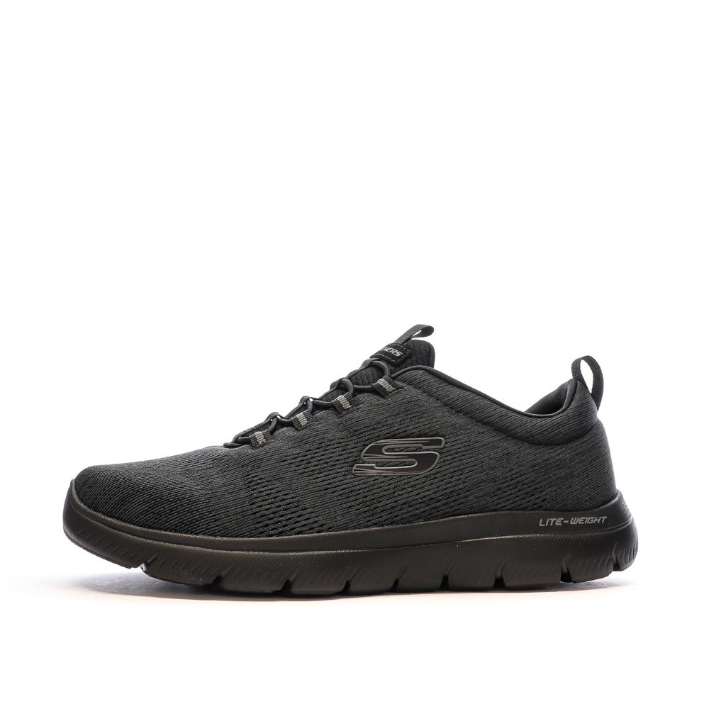 Skechers Baskets Noires Homme Skechers Summits