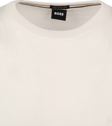 BOSS Trui Botto Wol Ecru 50476364-131 kopen