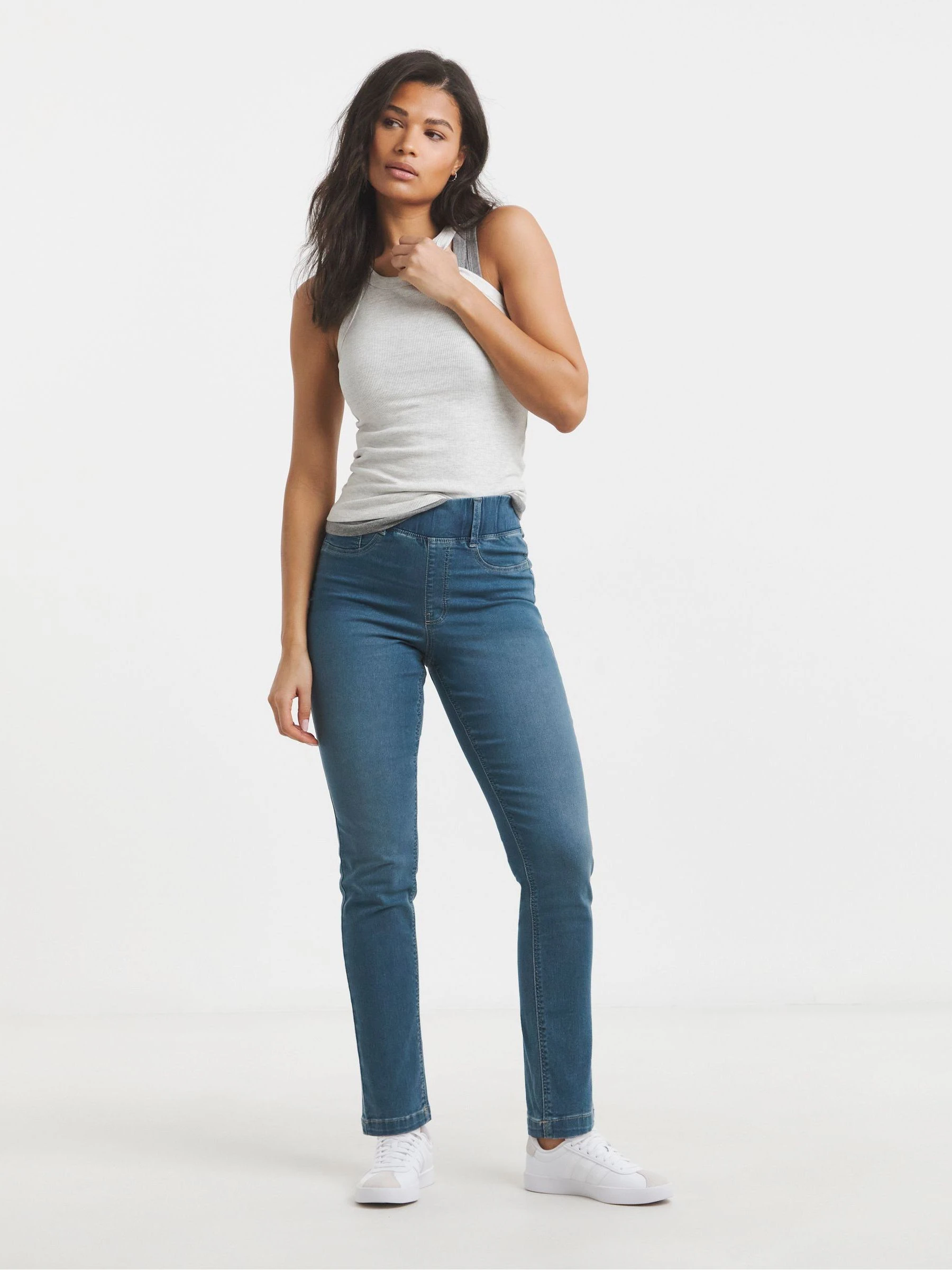 Blauw - Simply Be Slim Pull On Jeggings