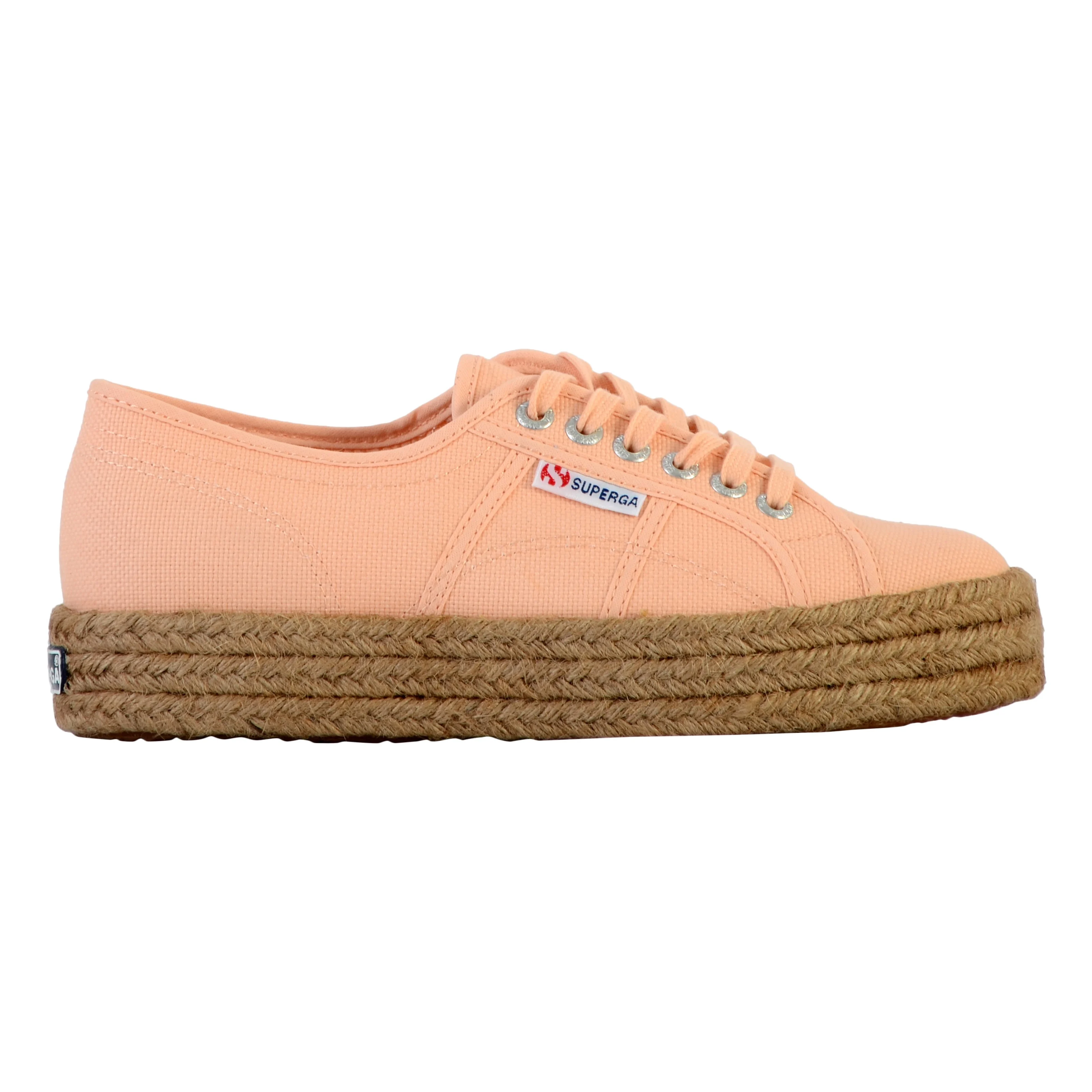 Basket basse à lacets superga rope | Rose