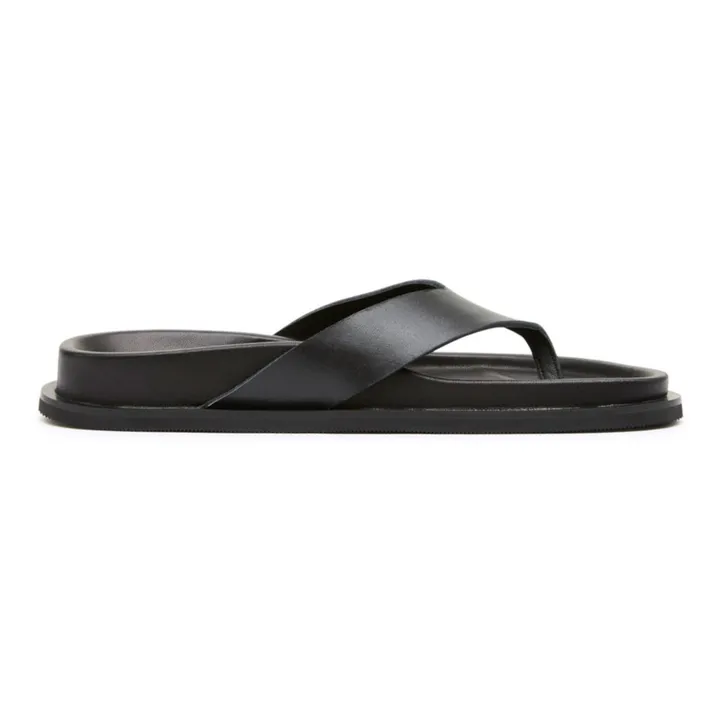 St Agni Sandales Thong Slide | Noir