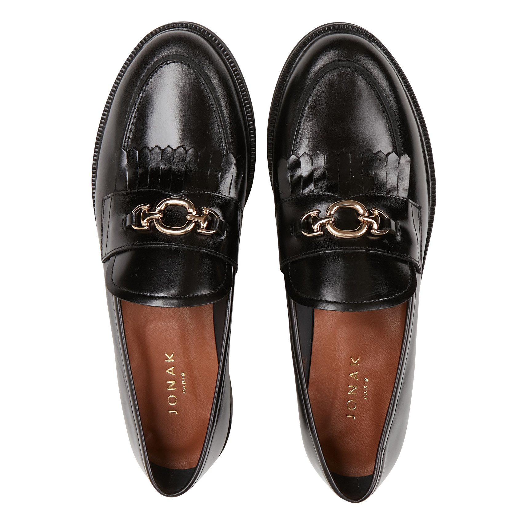 DELPHES - Mocassins en cuir | Noir