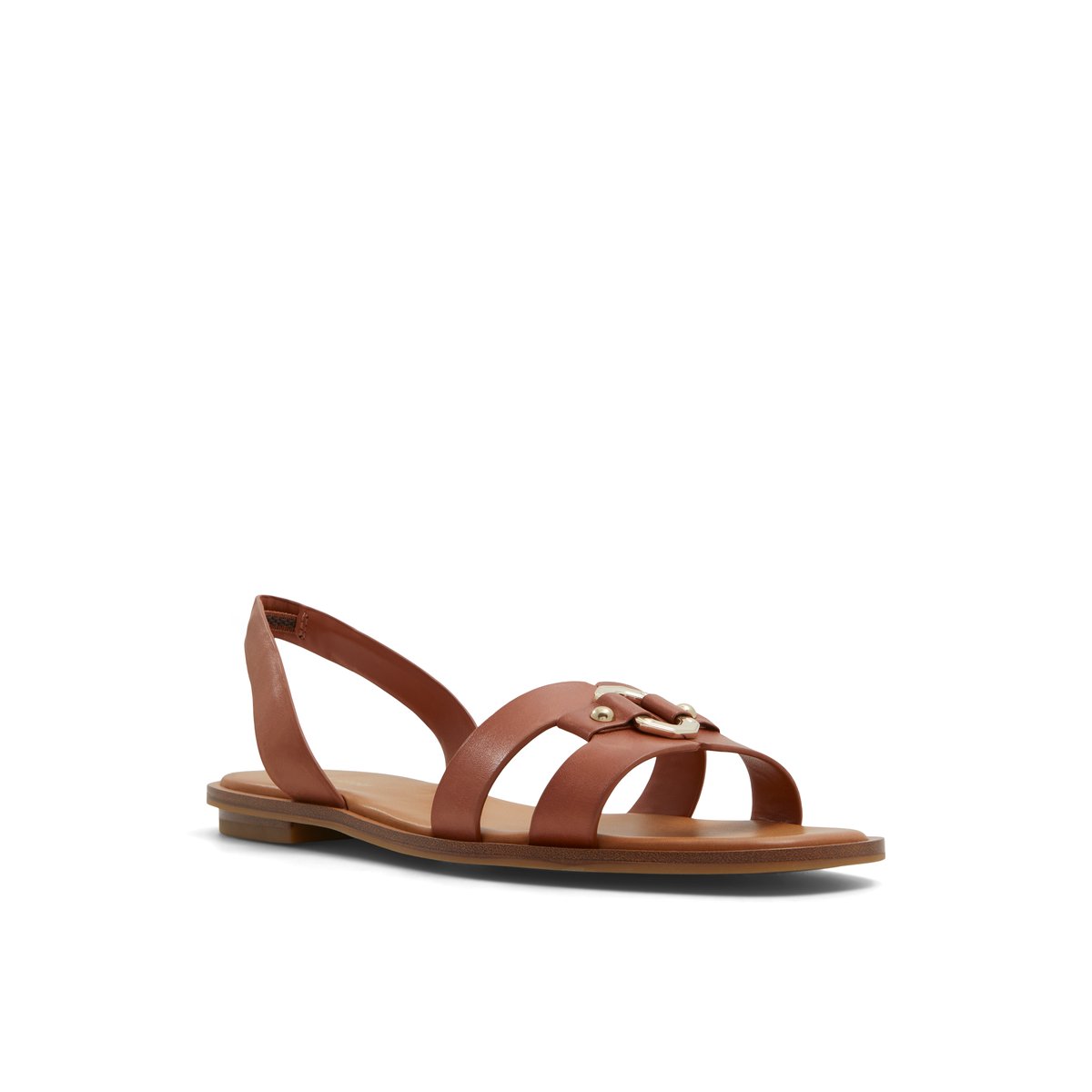 LUCA FERRI-Calelden-Sandales à bride arrière - Talon plat - Marron