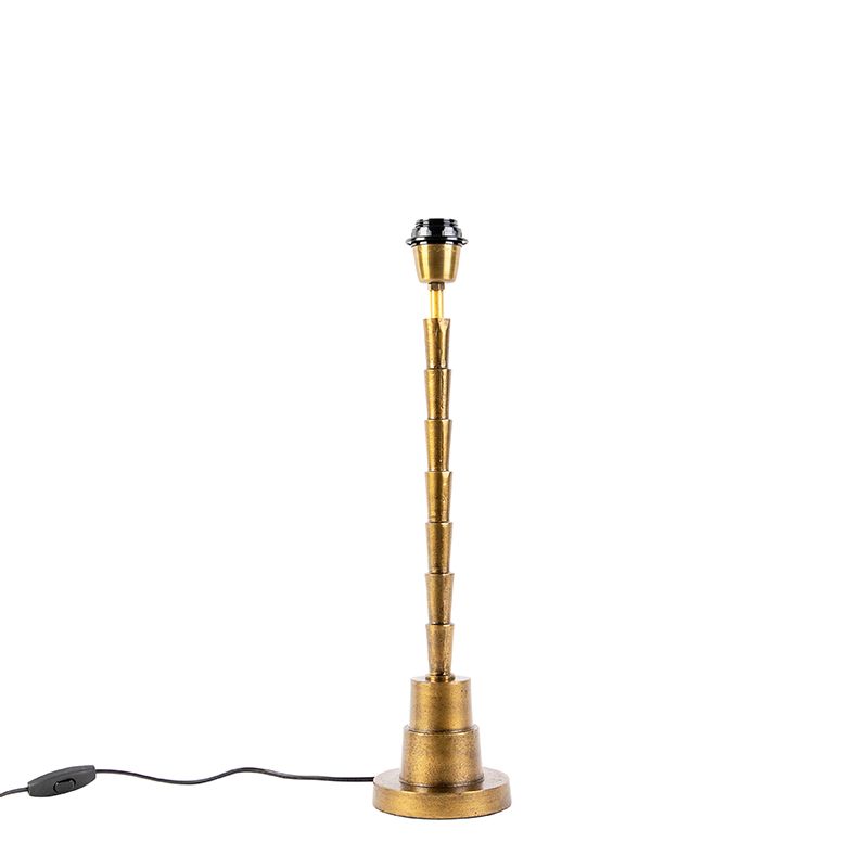 Art Deco tafellamp brons zonder kap - Pisos
