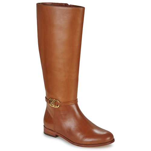 Lauren Ralph Lauren - BRIDGETTE-BOOTS-TALL BOOT Cognac