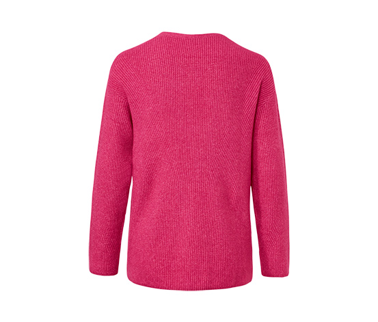 Grobstrickpullover, himbeere