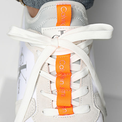 Baskets Retro Runner Laceup Refl 0742 Bright White