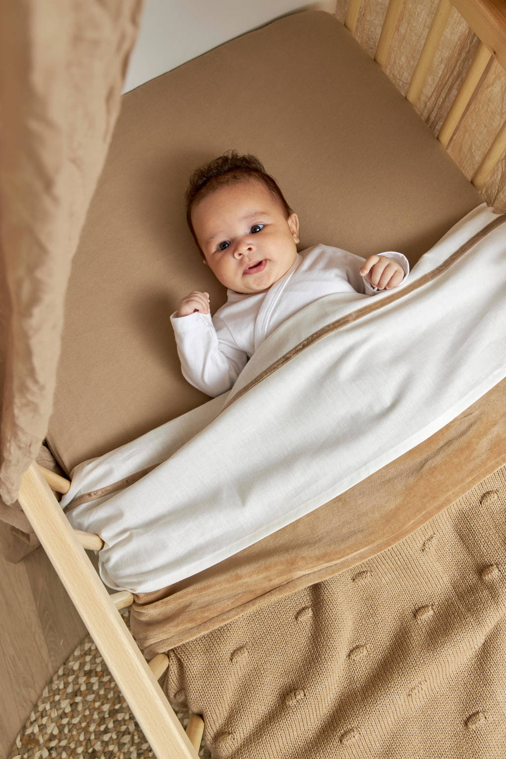 hoeslaken boxmatras 75x95 cm taupe