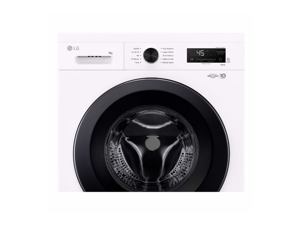 MÁQUINA DE LAVAR ROUPA LG F4X1009NWK - BRANCO A 9KG