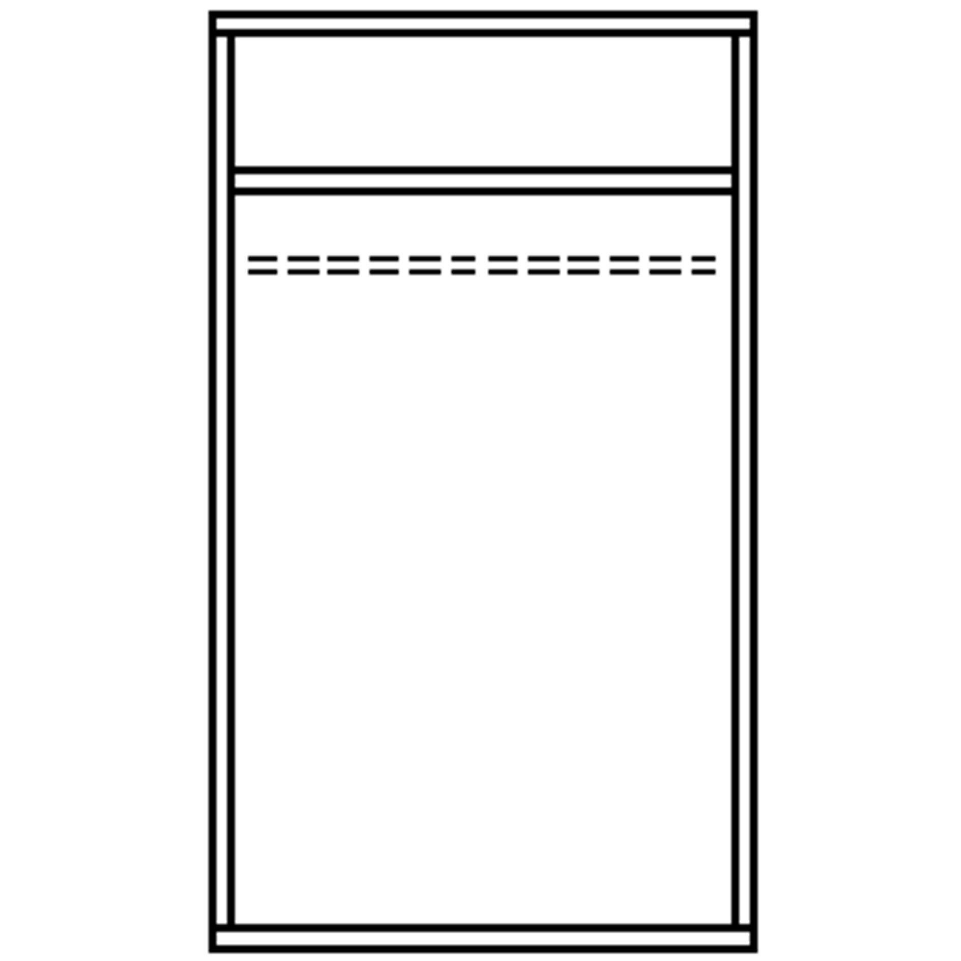 Drehtürenschrank - weiß - 2-türig - 90 cm