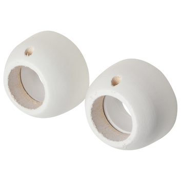 Intensions Modern steun roede 28 mm wit 2 stuks