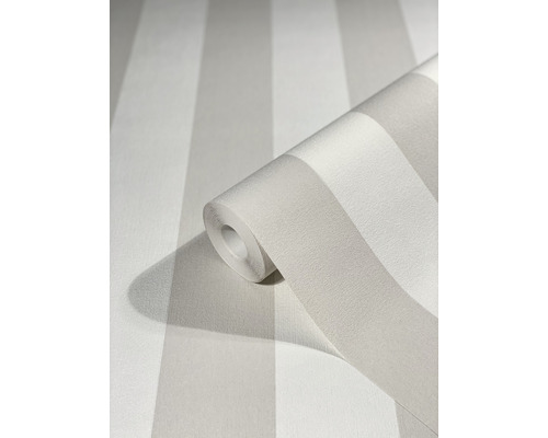 Vliesbehang 82263 Kids Walls strepen taupe wit