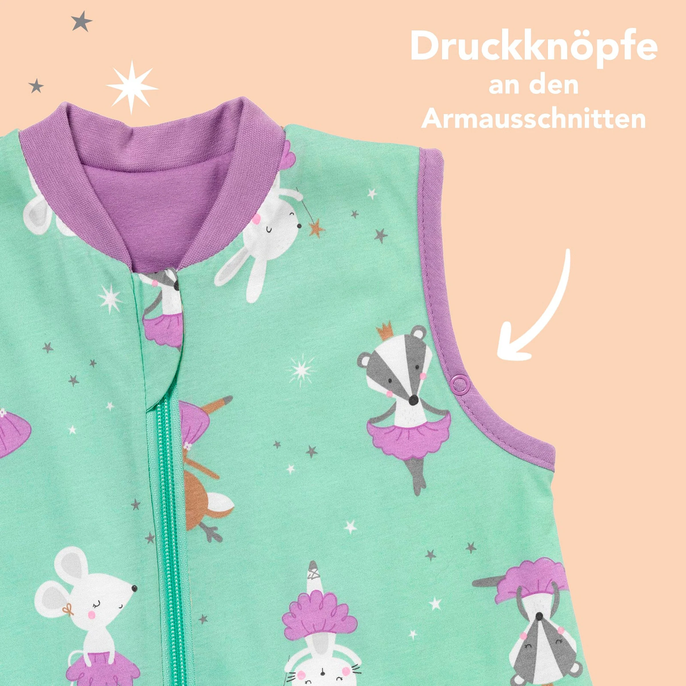 schlummersack Schlafsack mit Füßen 1.0 Tog Ballerina