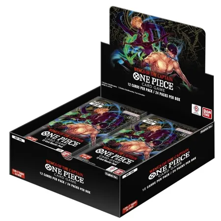 One Piece Wings of the Captain Sammelkarten Display mit 24 Boostern