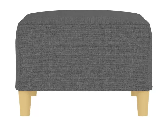 Repose-pied Gris foncé 70x55x41 cm Tissu