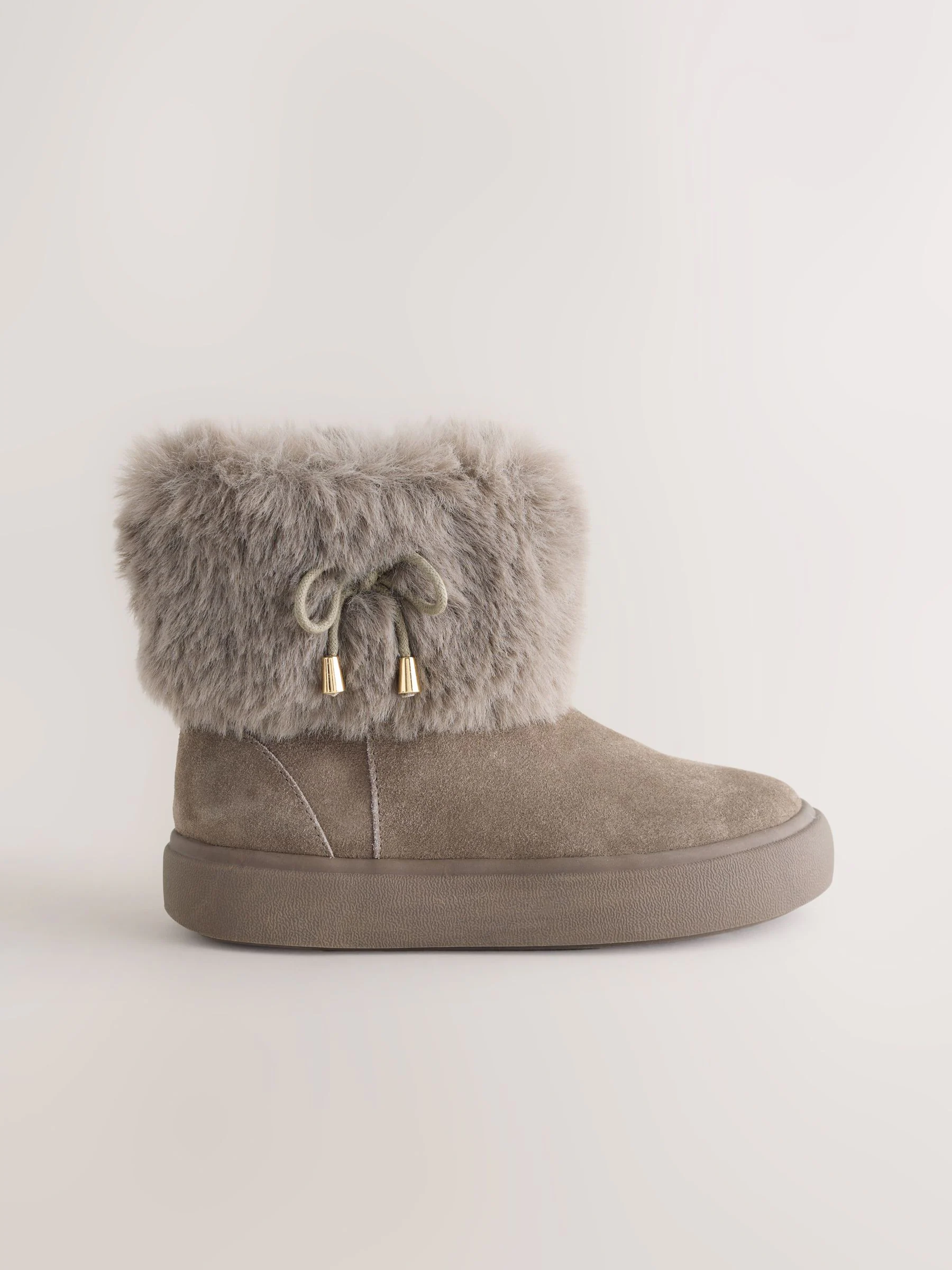 Grijs - Water Repellent Suede Boots