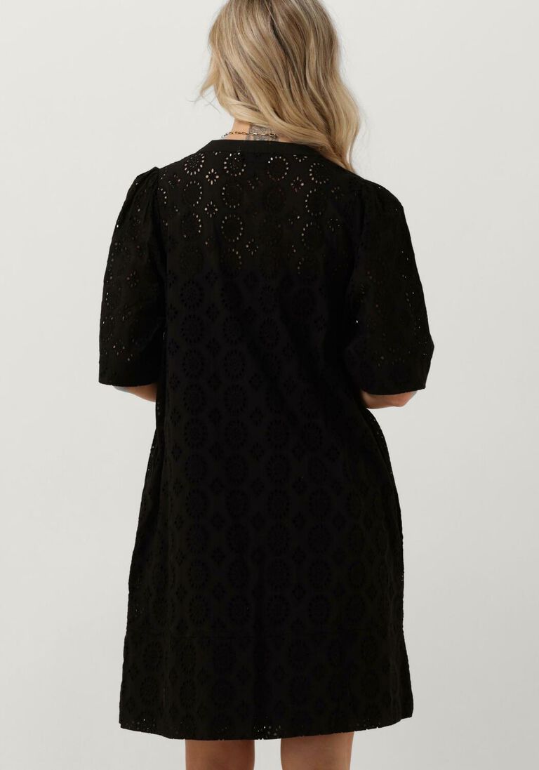 RUBY TUESDAY zwarte ruby tuesday mini jurk sabela half sleeves full embro short dress