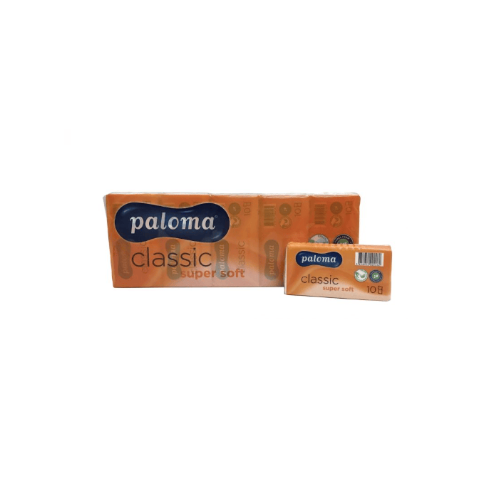 Zakdoekjes tissue 10pk 21x21cm cellulose 3 laags 100st