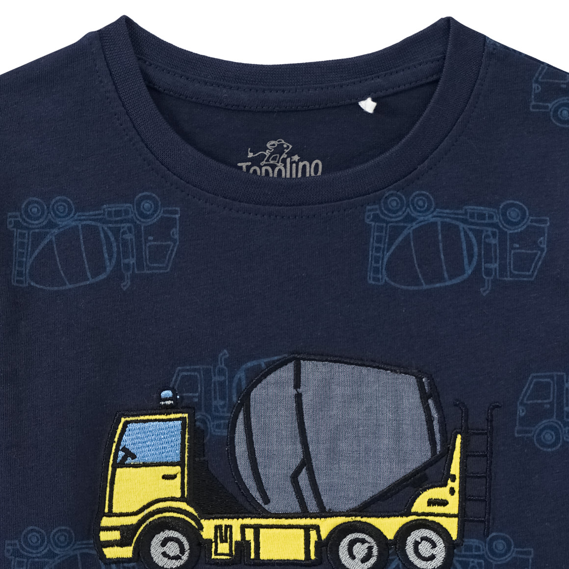Topolino Jungen Langarmshirt mit Stickerei dunkelblau