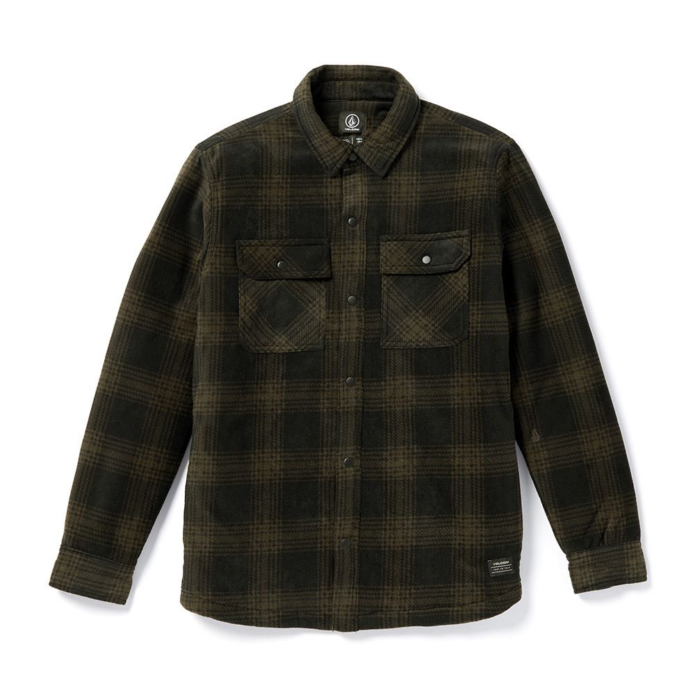 Volcom BOWERED FLEECE - Surchemise Homme bison