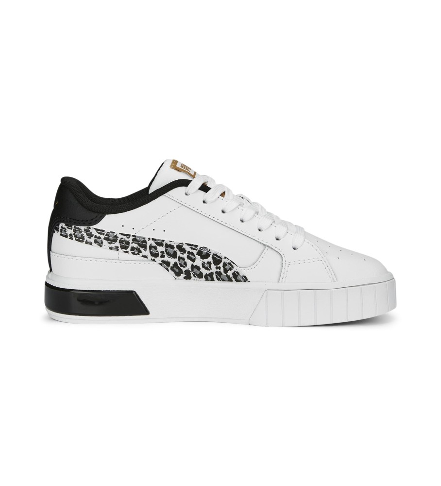 Tênis Puma Cali Star Wild Jr em couro branco