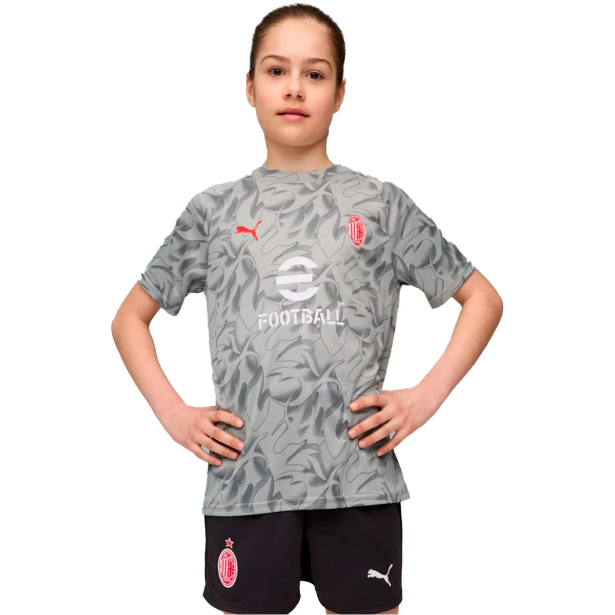 Camisola Puma AC Milan Pre-Match 2025-2026 Criança