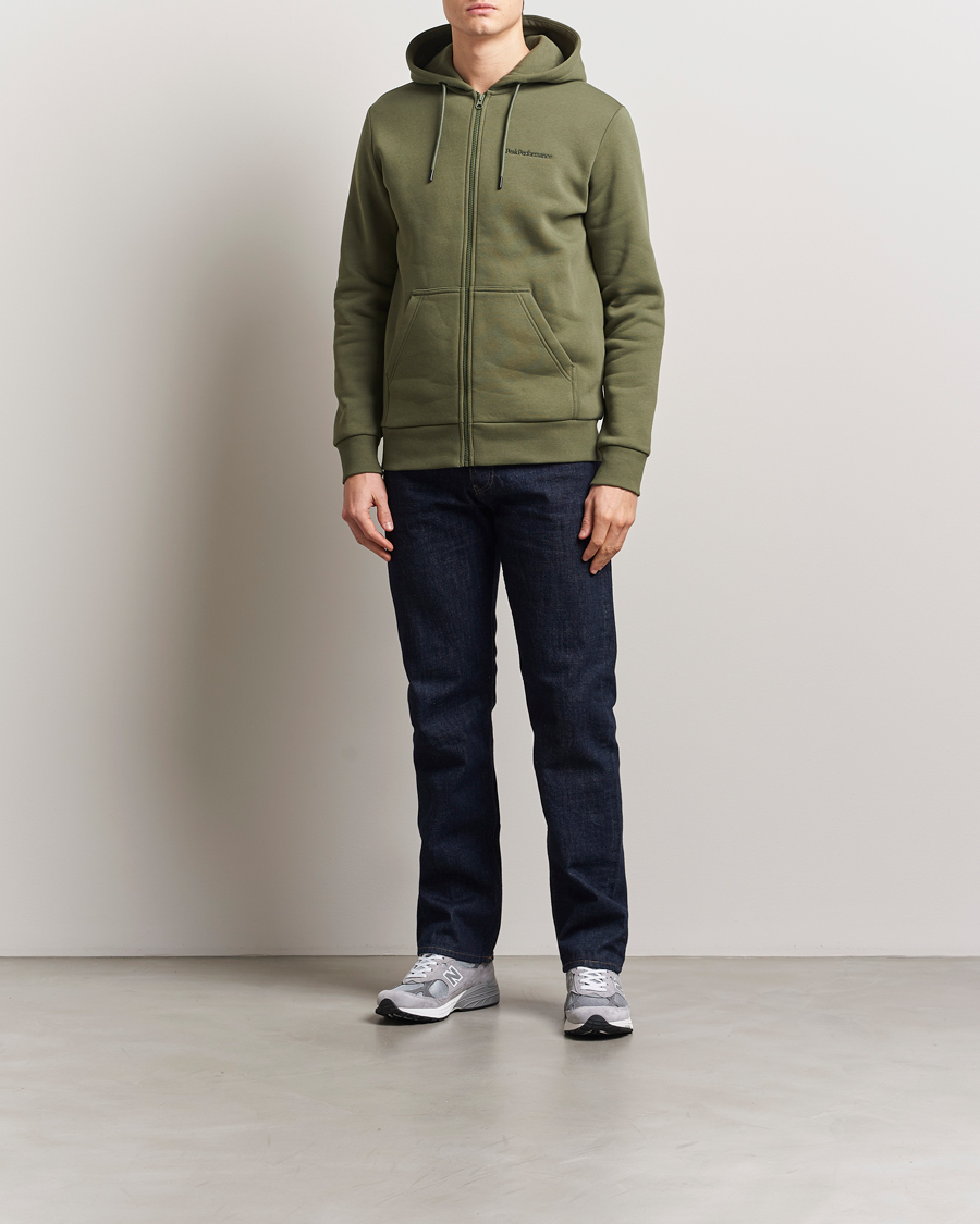 Peak Performance Original Full Zip Hoodie Pine Needle