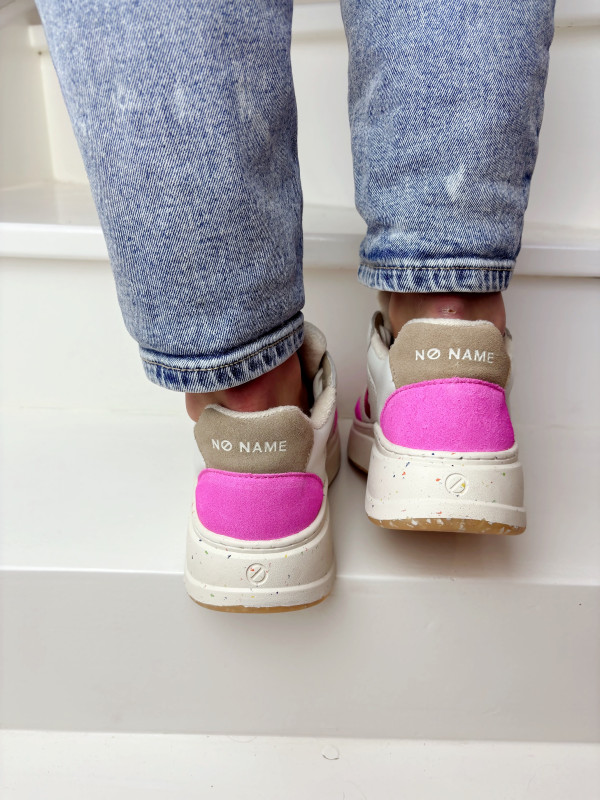 No Name - Sneakers BRIDGET Pink/White