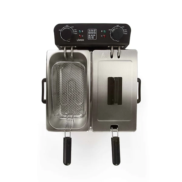 Friteuse double 2 x 3 L inox DOC217 Livoo