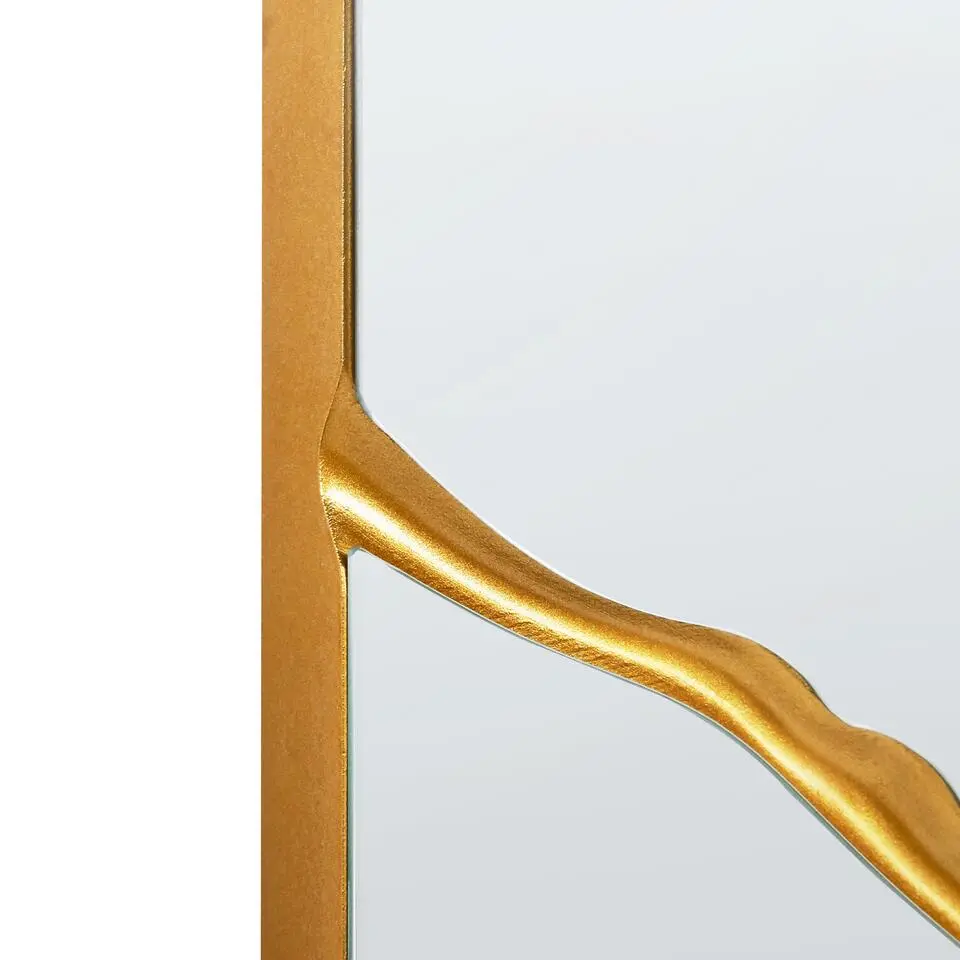 POIVRES - Wandspiegel - Goud - 80 x 80 cm - Glas