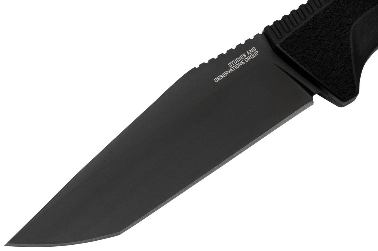 SOG Trident FX 17-12-01-57 Blackout, Straight Edge, vaststaand mes