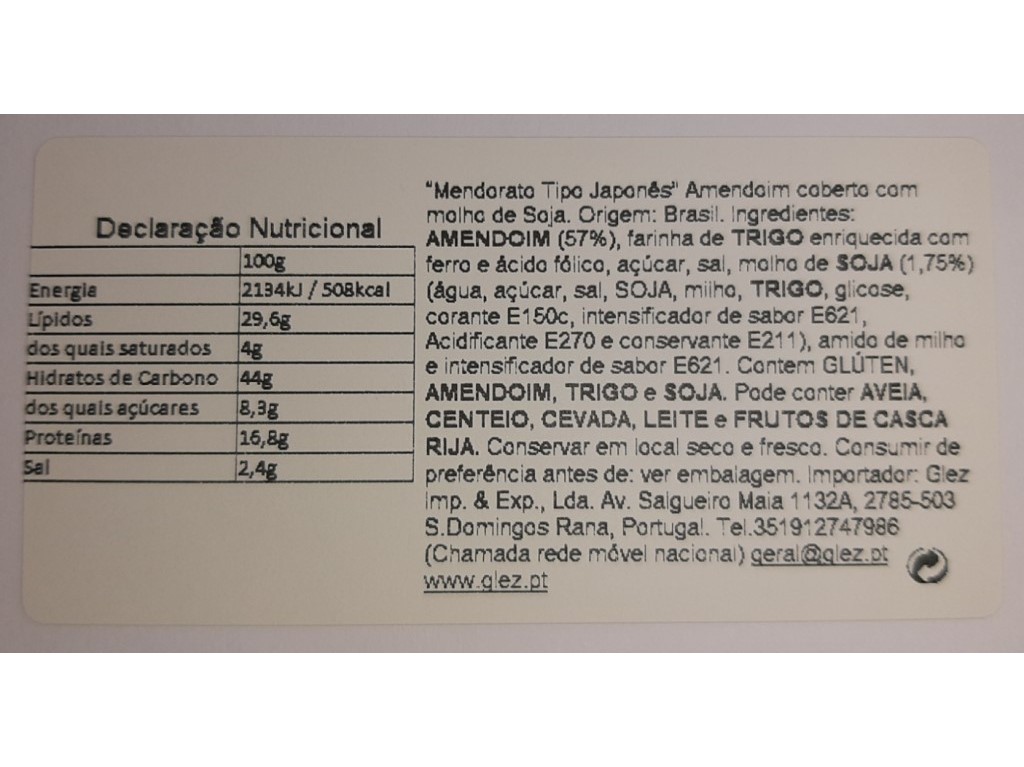 AMENDOIM SANTA HELENA JAPONÊS DOURADA 70G