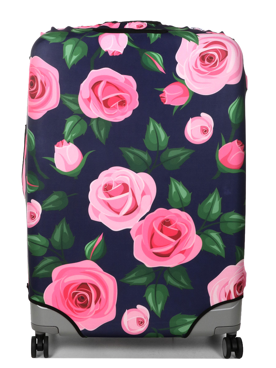 Housse de valise Periea Purple with Pink Roses XL