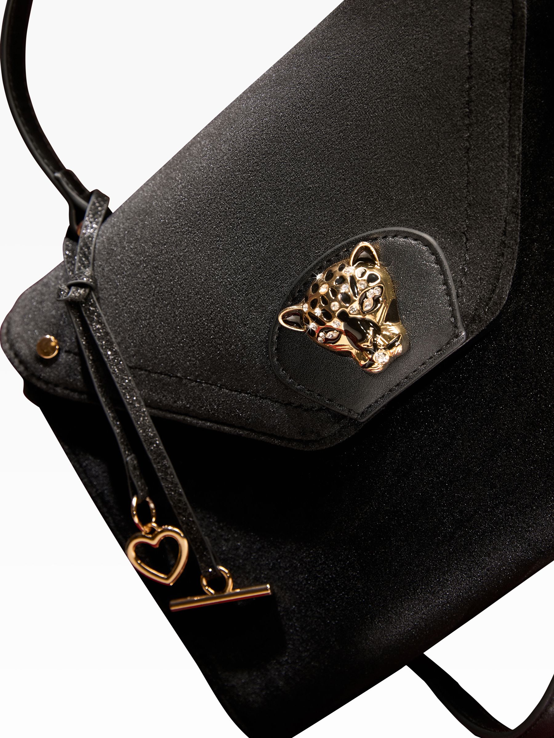 Zwart fluweel - Lipsy Medium Top Handle Shopper