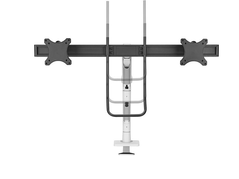 NEOMOUNTS Tischständer DS75S-950 WH2 bis 16 kg – Weiss Voll bewegliche Tischhalterung für 17-27