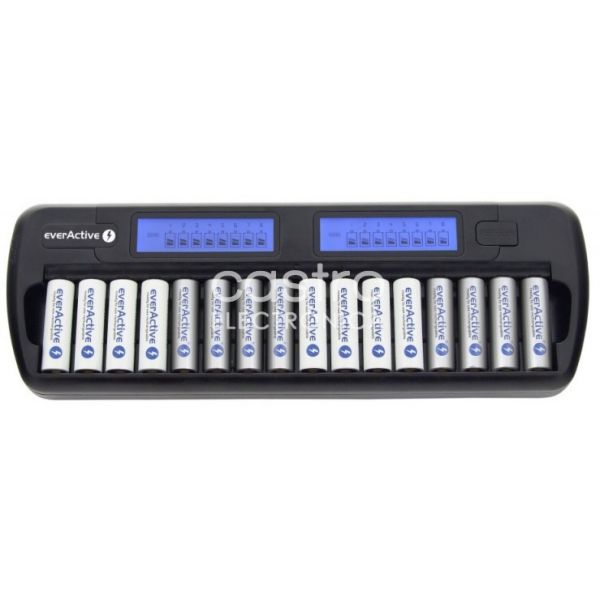 EVERACTIVE Carregador de 1/16 Pilhas com Display LCD (AA e AAA) - NC-1600