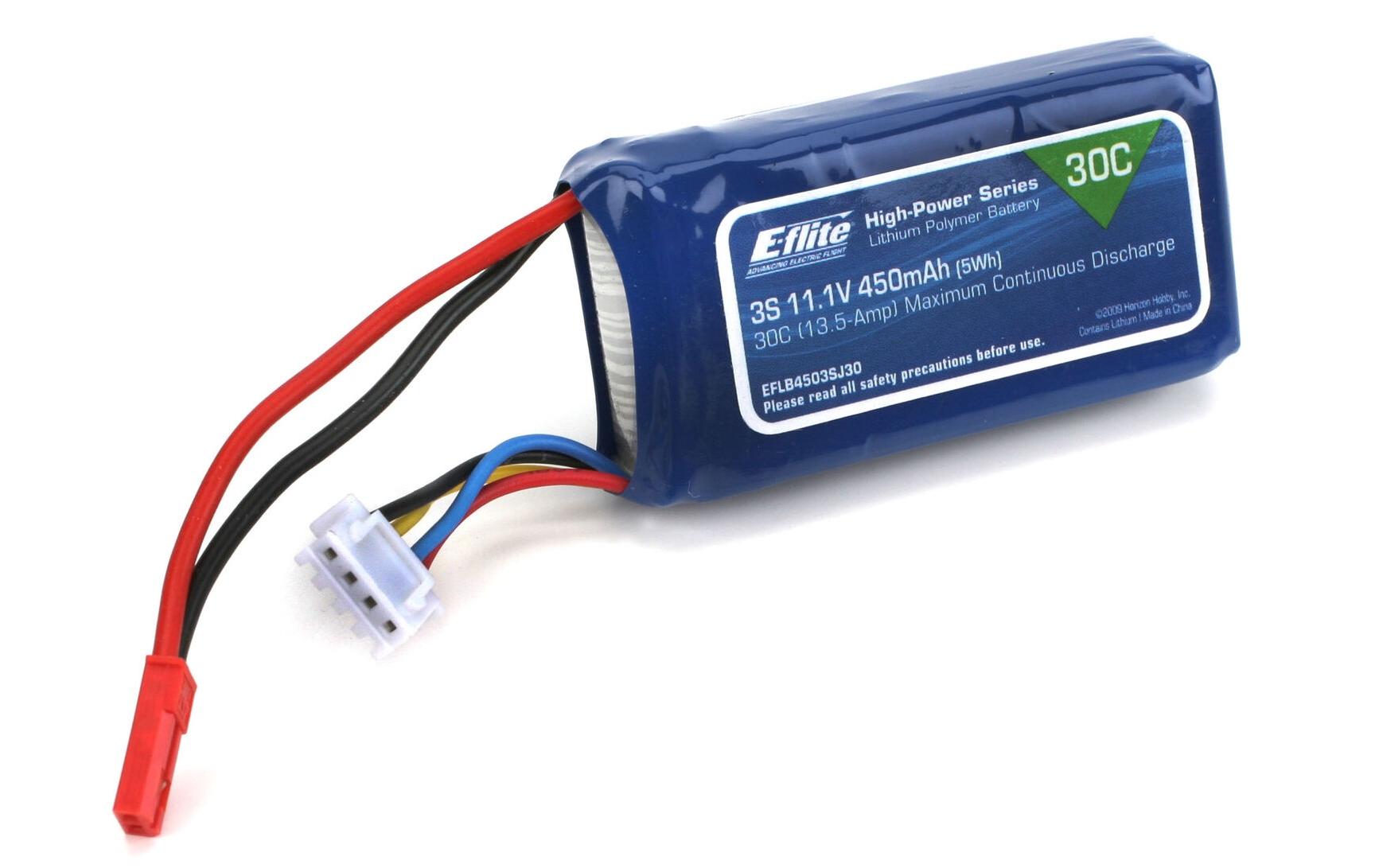 RC-Akku LiPo 450 mAh 11.1 V 30C3S LiPo-Akku für Flugmodelle