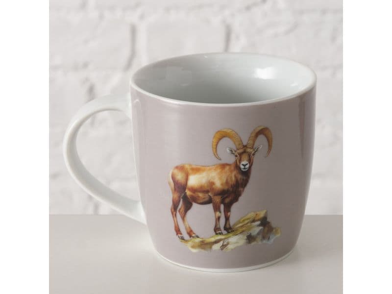 Boltze Tasse Poldie Keramik, 330 ml Universaltasse für den täglichen Gebrauch